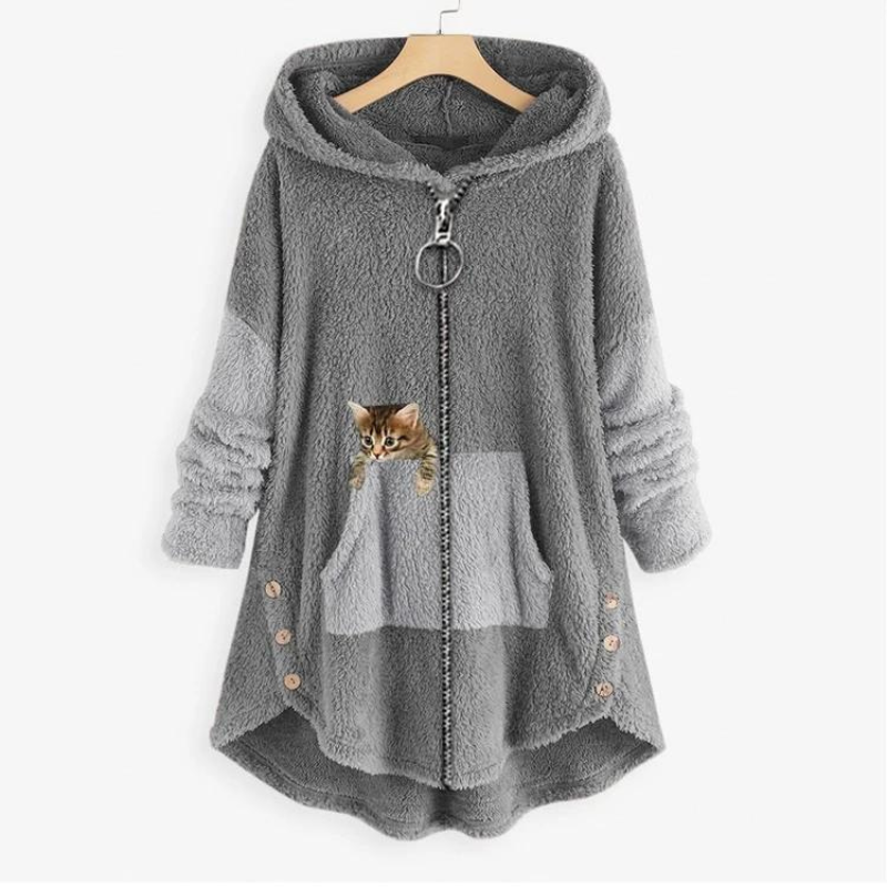 Evelyn | Cosy knitted cardigan with hood