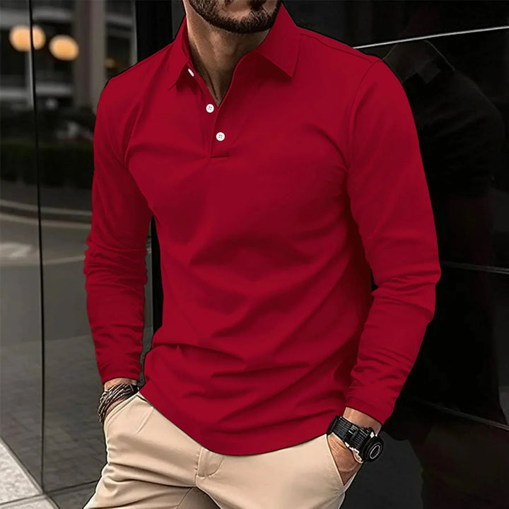 Maximilian™ | Comfortable long-sleeved polo