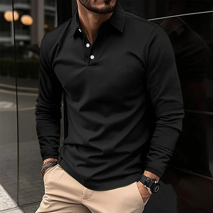 Maximilian™ | Comfortable long-sleeved polo