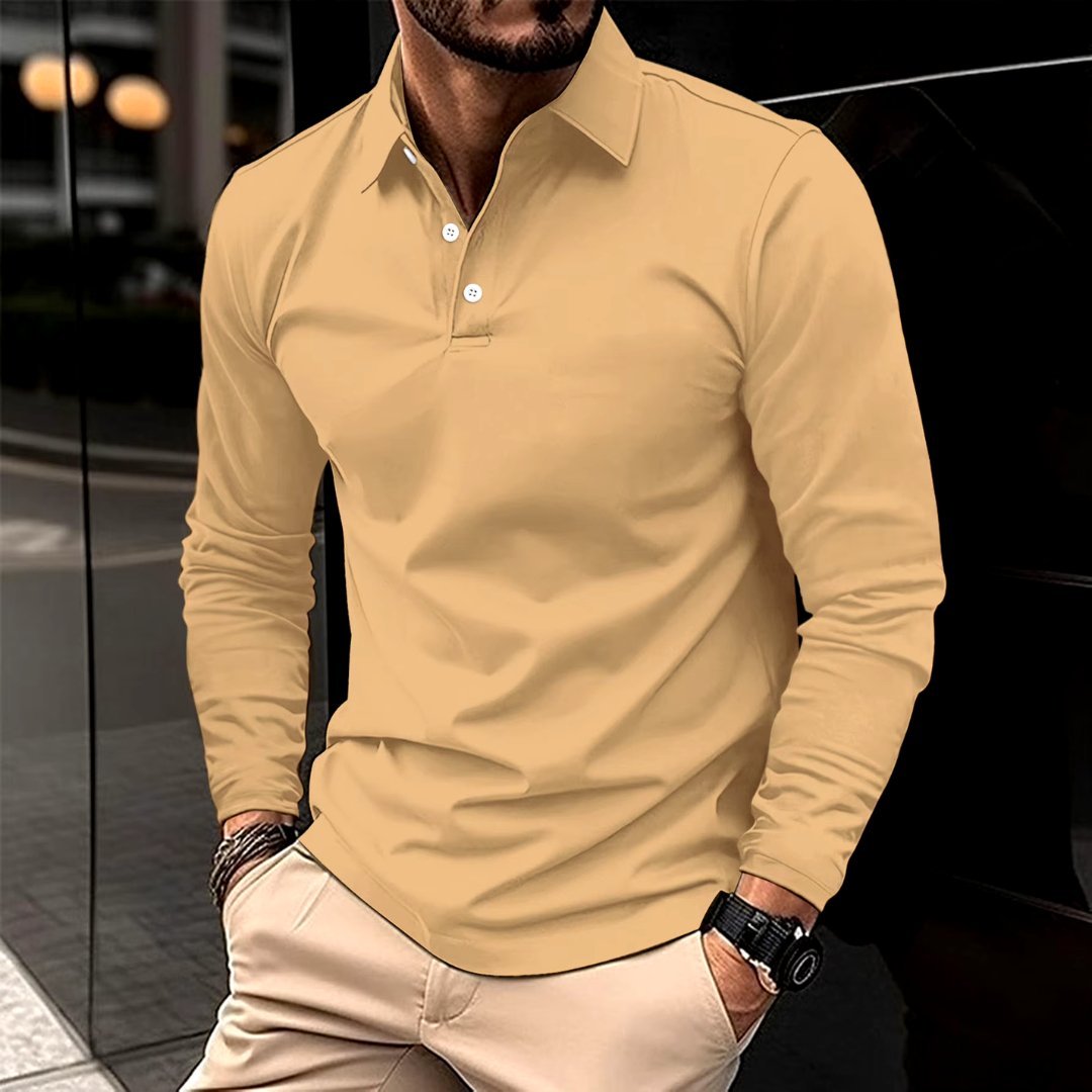 Maximilian™ | Comfortable long-sleeved polo